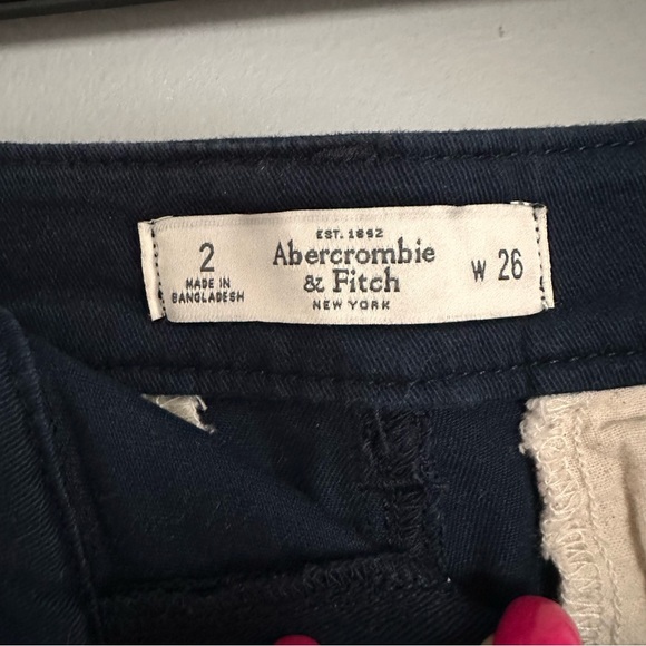 Navy Blue Abercrombie Shorts - Picture 3 of 4